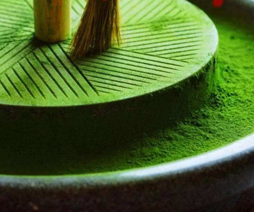 Factory & Supply Chain Traditional stone mill grinding matcha powder